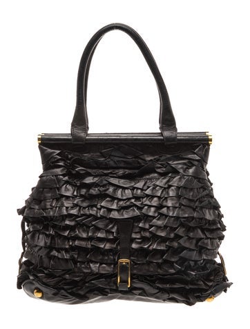 Leather Top Handle Bag