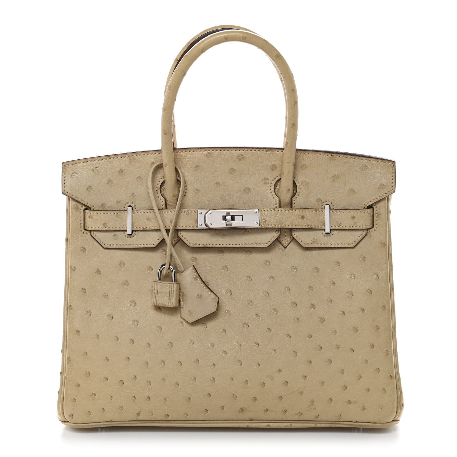 Hermes Ostrich Birkin 30 Parchemin