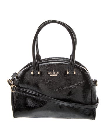 Patent Leather Top Handle Bag