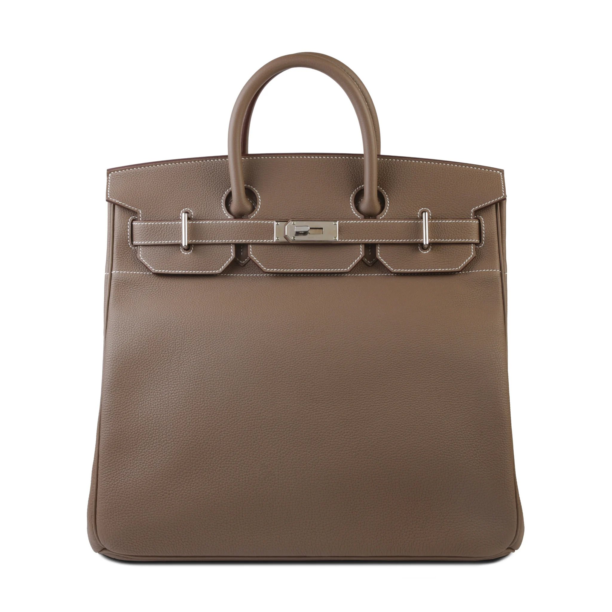 Unused ( Rank NS ) HERMÈS Haut à Courroies HAC 40 Etoupe (18) Togo Palladium hardware Z (2021)