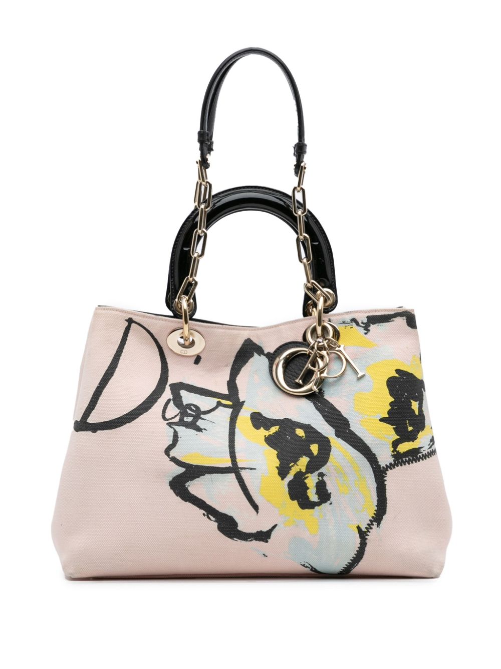 2014 Limited Edition Medium Canvas Floral Printed Diorissimo satchel