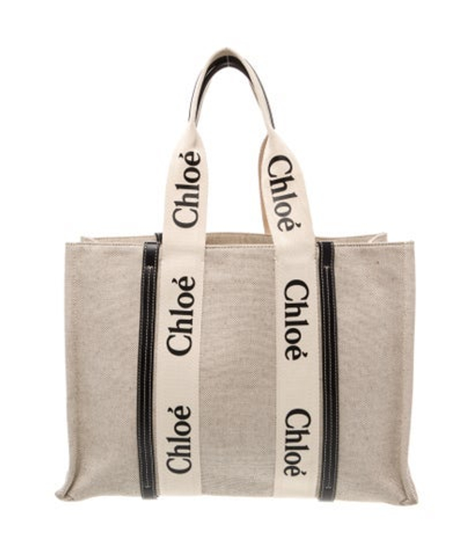 Chloe Canvas Chloe Woody Tote Large