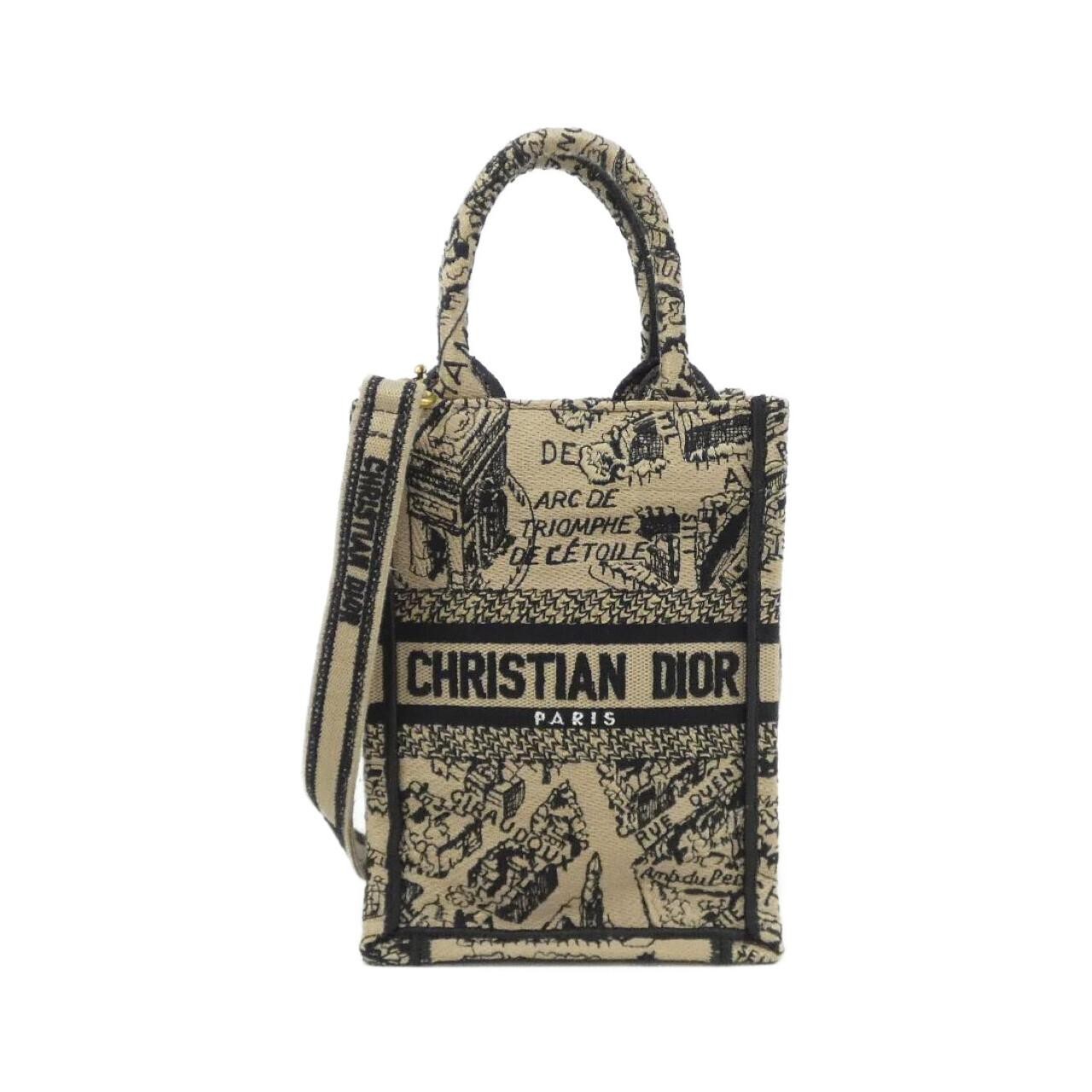 Christian Dior PLAN DE PARIS Dior Book Tote Mini Vertical Bag S555...