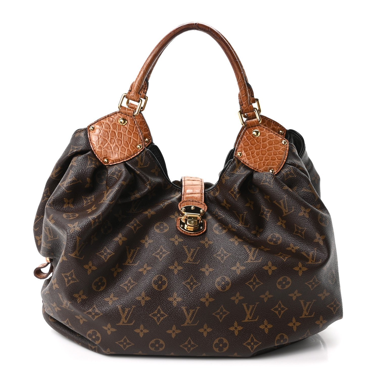 Louis Vuitton Monogram Alligator Trim Mahina XL