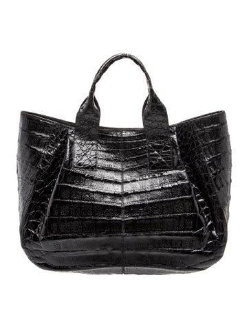 Crocodile Top Handle Bag
