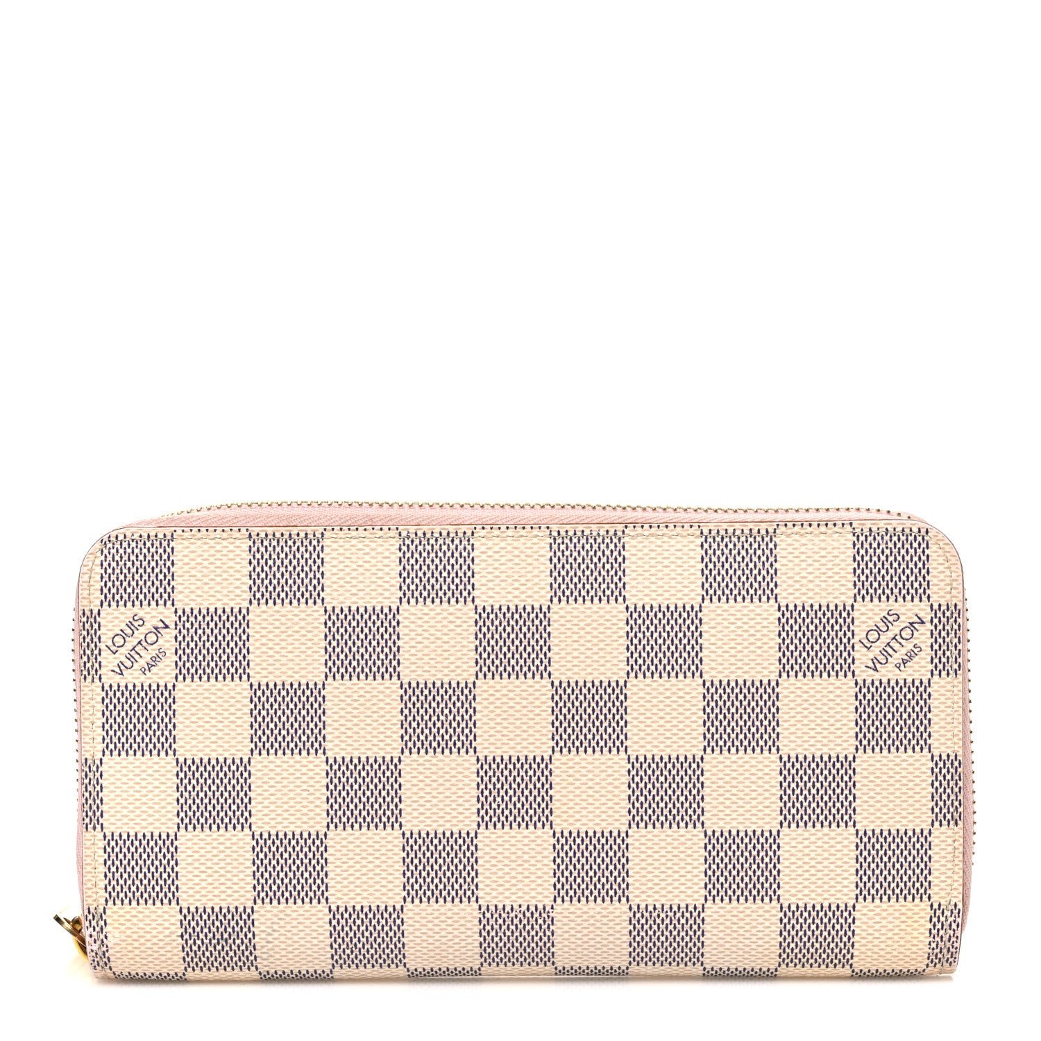 Louis Vuitton Damier Azur Zippy Wallet Rose Ballerine