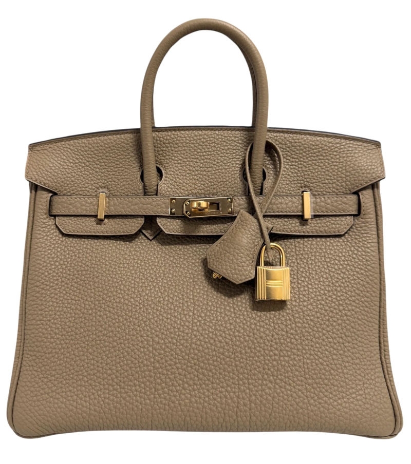 Hermes Beige Marfa Togo Birkin 25 Gold Hardware, 2024