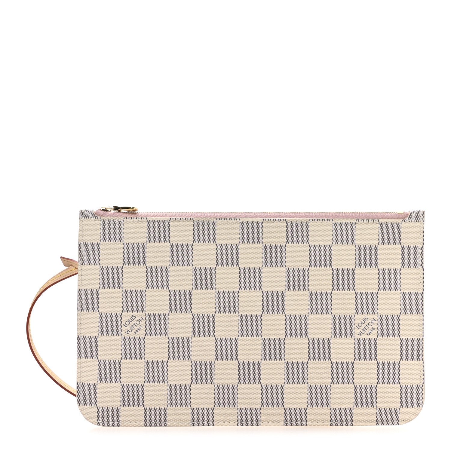 Louis Vuitton Damier Azur Neverfull MM GM Pochette Rose Ballerine