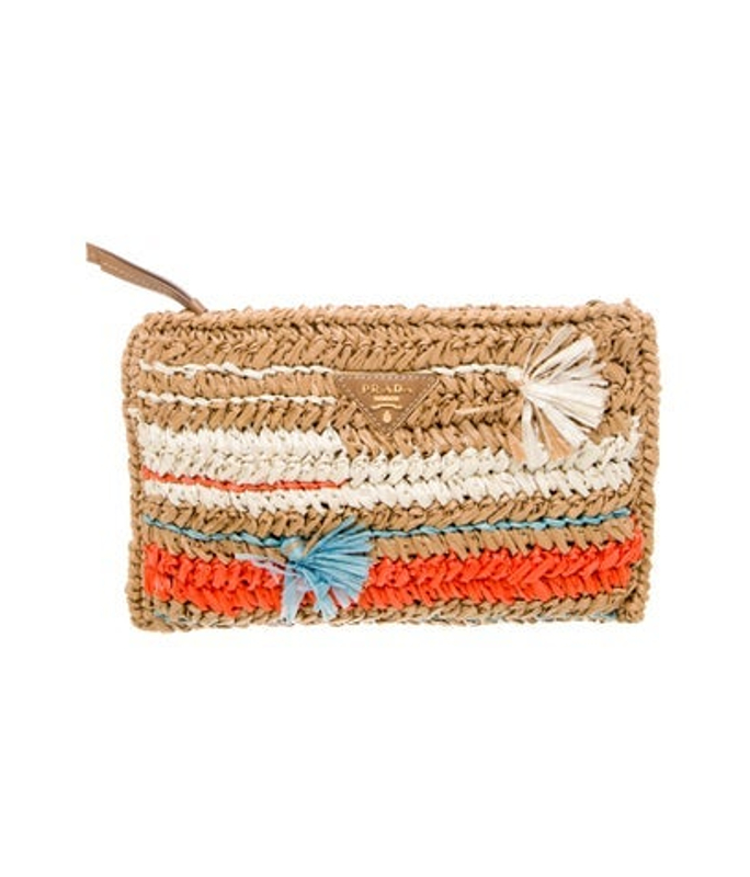 Prada Straw Minaudiere