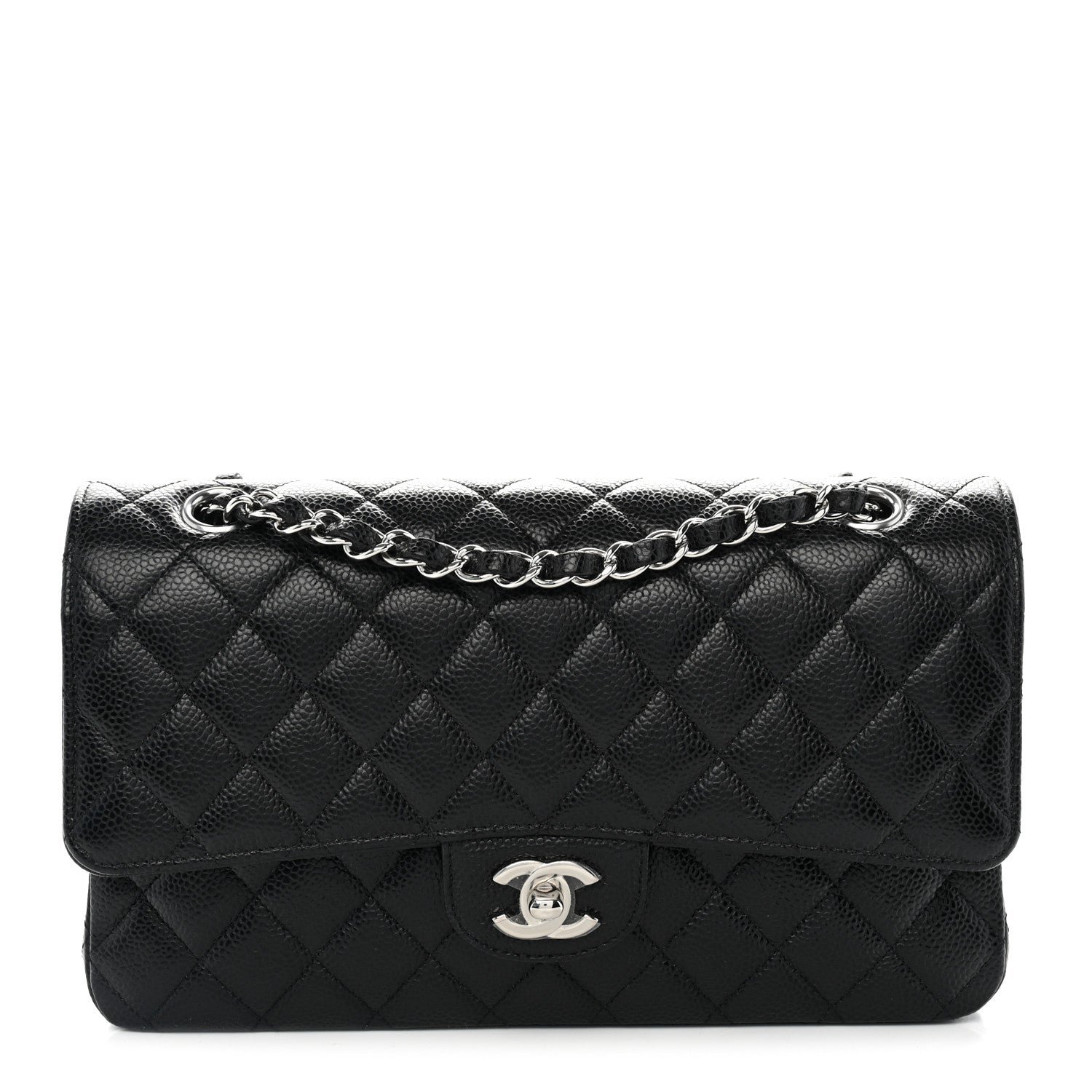 Chanel Caviar Quilted Medium Double Flap Black