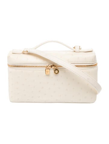 Loro Piana Ostrich Top Handle Bag