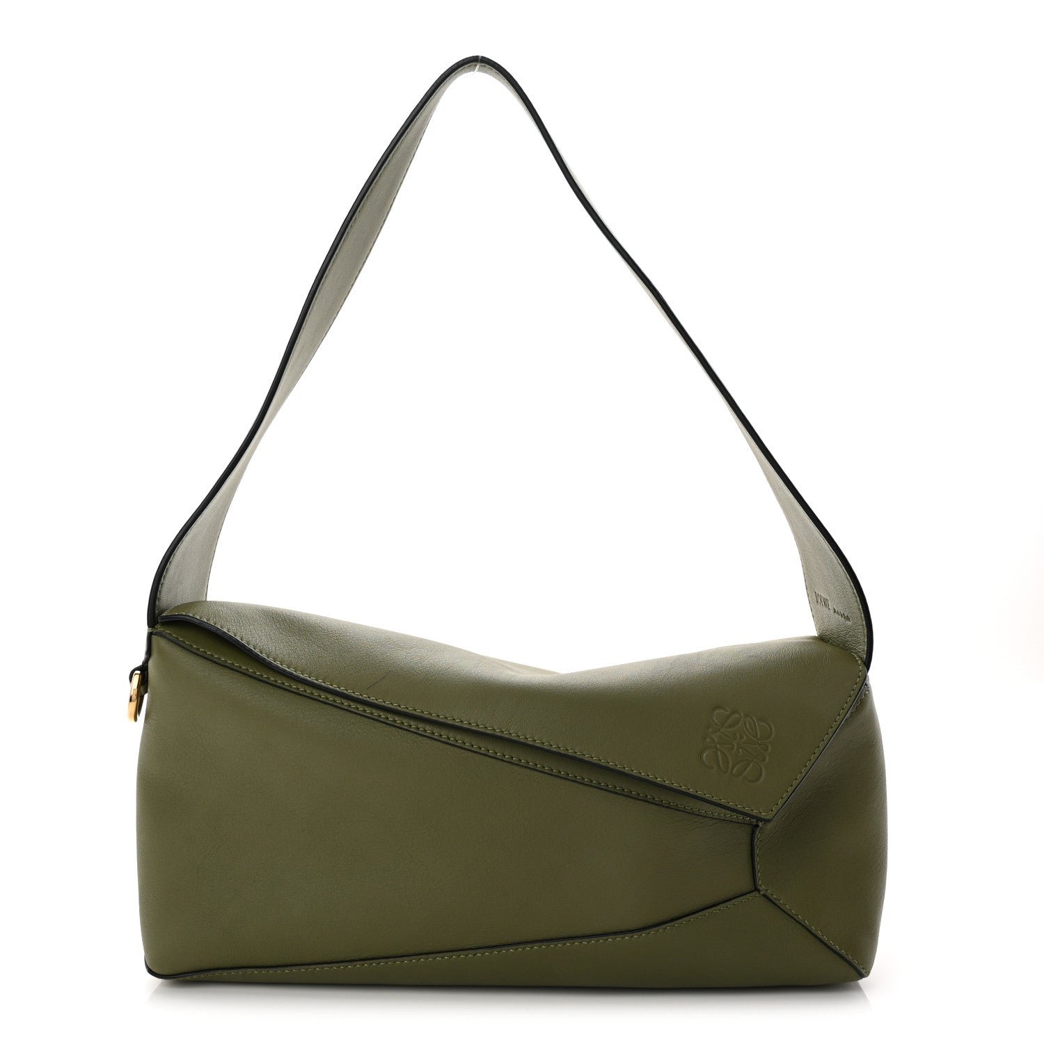 Loewe Calfskin Puzzle Hobo Avocado