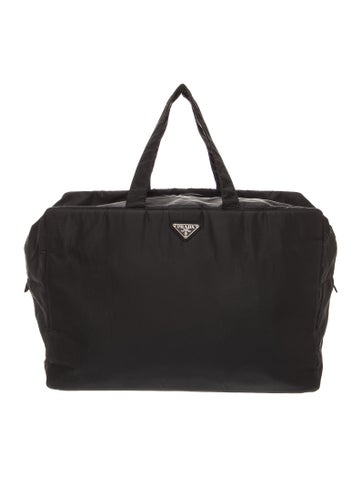 Enameled Metal Triangle Weekender Bag
