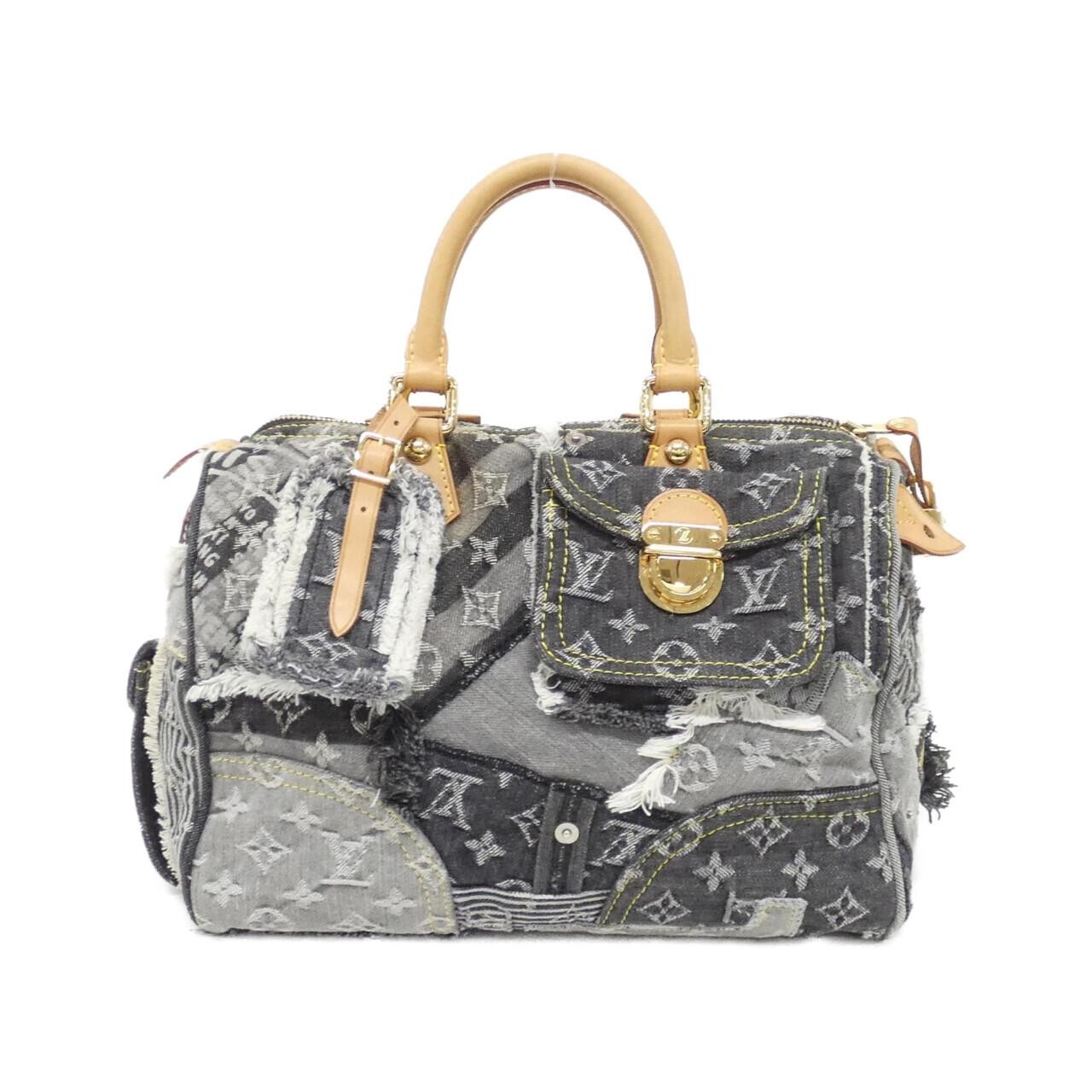 Louis Vuitton Monogram Denim Patchwork Speedy 30 M95381 Boston Bag...