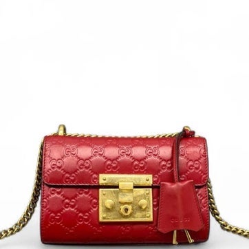 Calfskin Padlock Shoulder Bag