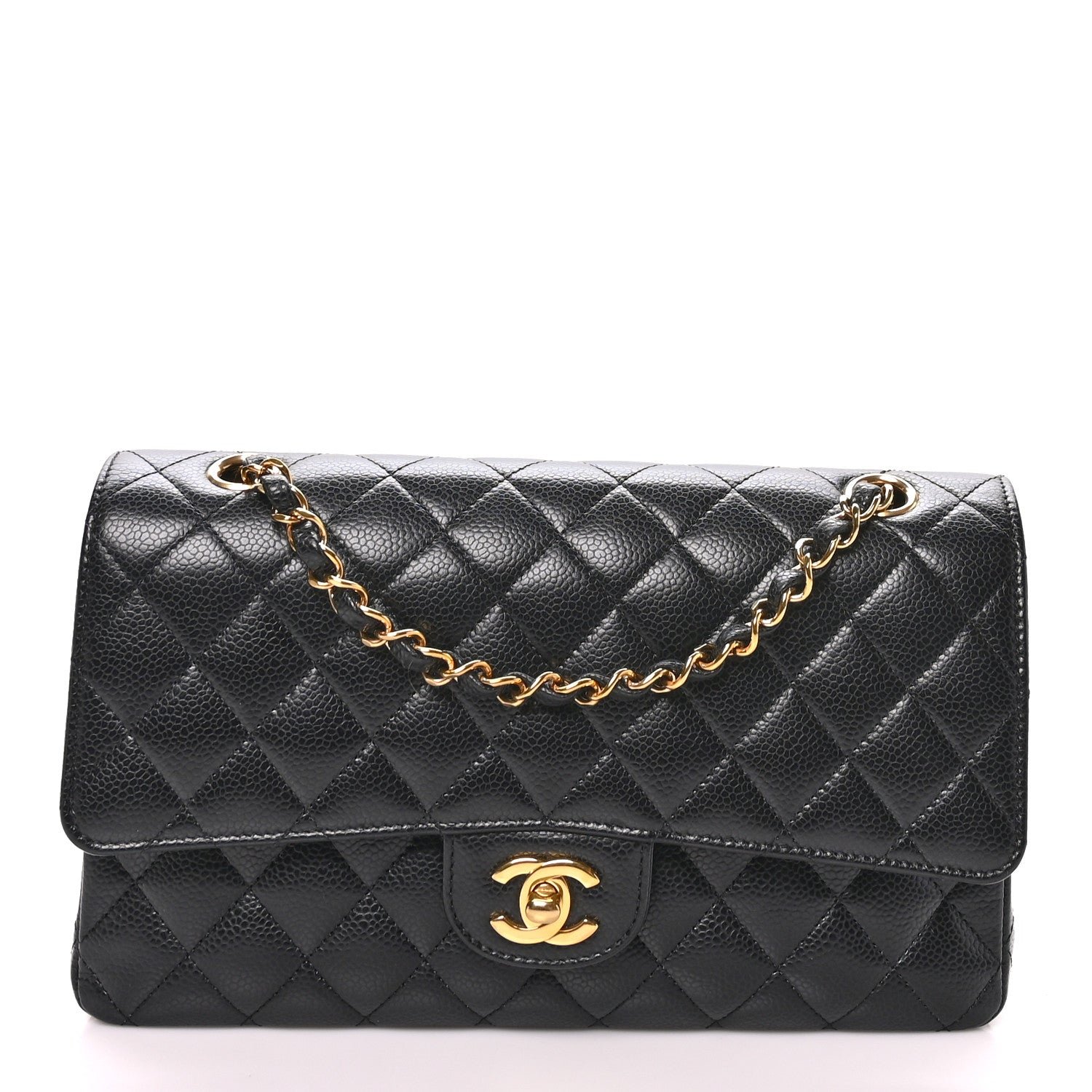 Chanel Caviar Quilted Medium Double Flap Black