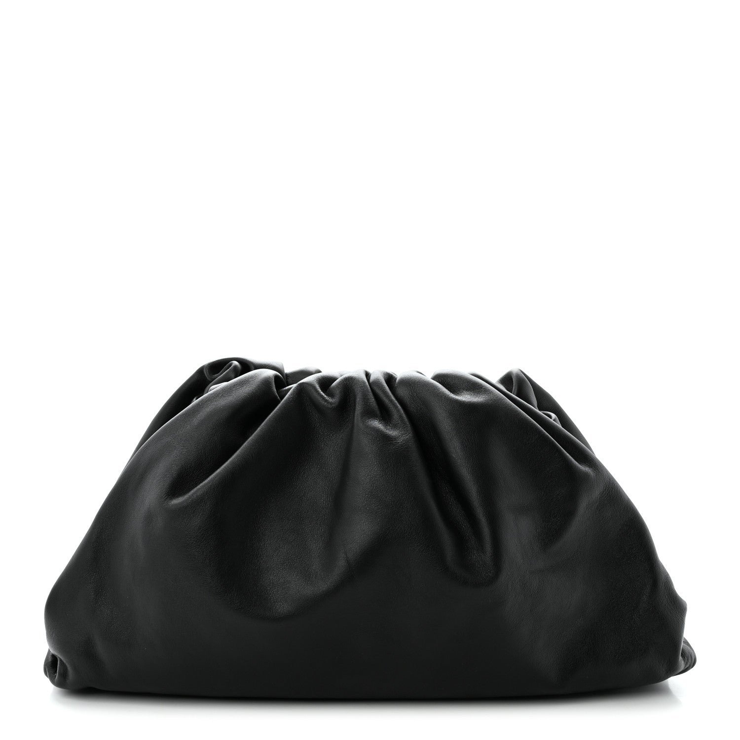 Bottega Veneta Smooth Butter Calf The Pouch Oversized Clutch Black