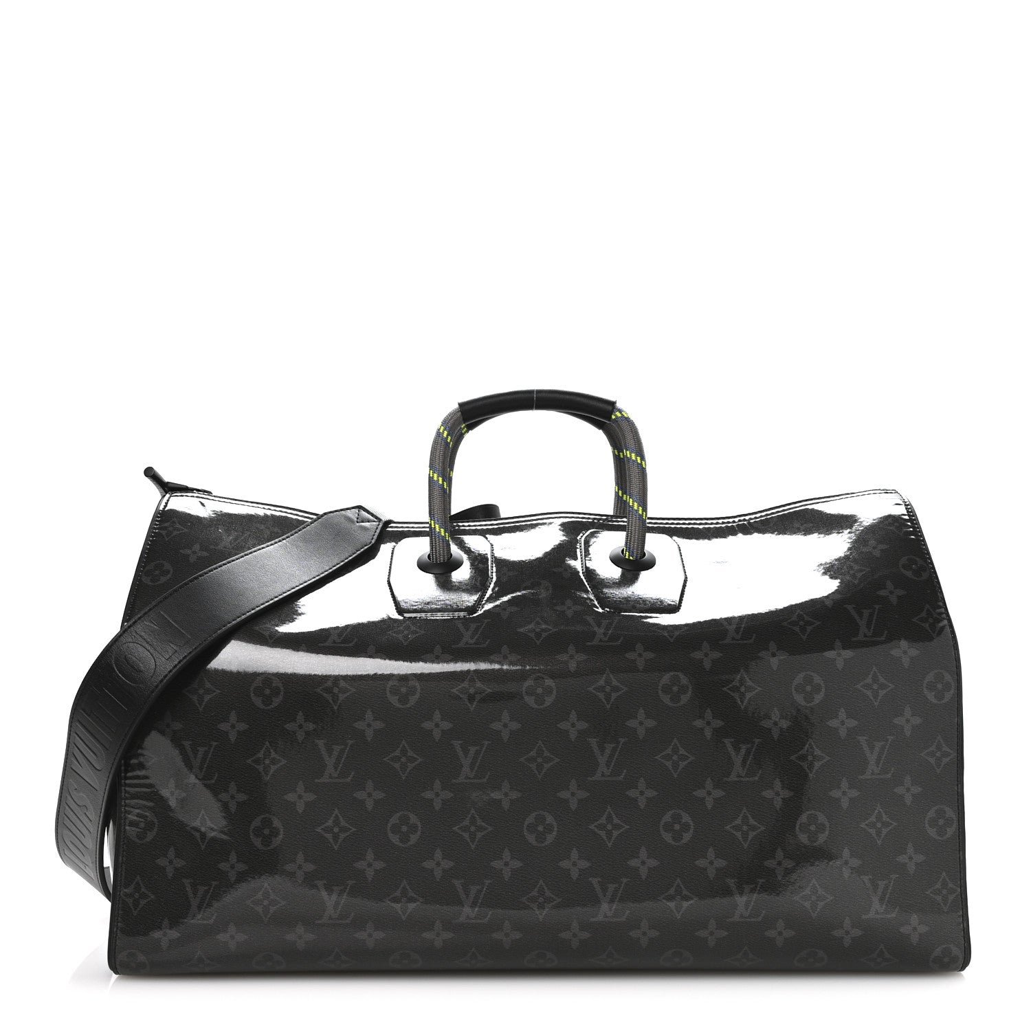 Louis Vuitton Monogram Eclipse Glaze Keepall Bandouliere 50