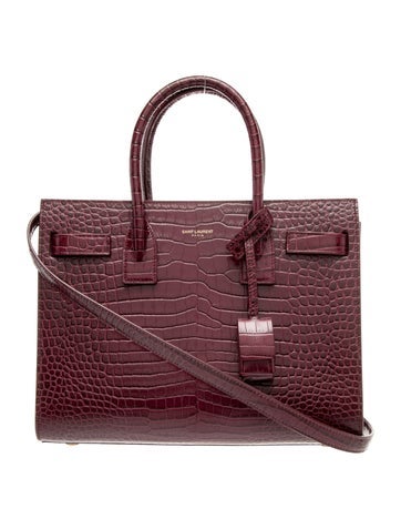 Embossed Leather Sac De Jour Baby