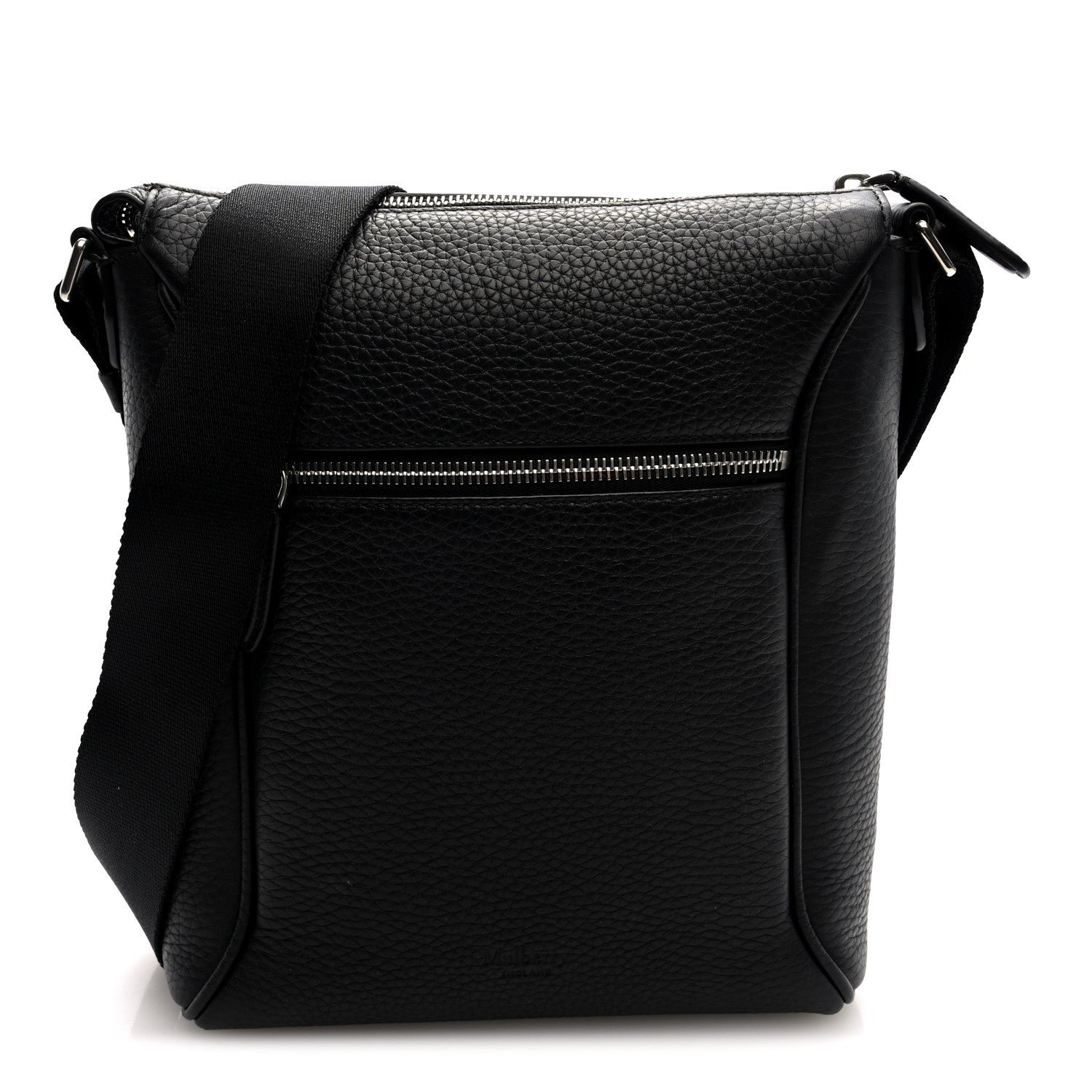 Mulberry Mulberry Heavy Grain Small Urban Messenger Black