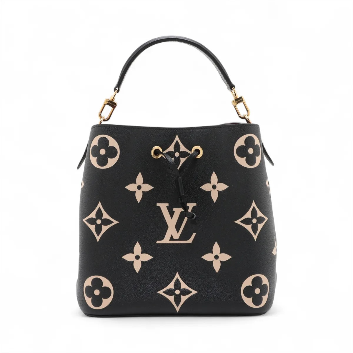 Louis Vuitton bicolor monogram empreinte Neo Noe M45497 Black