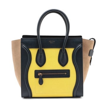 Leather Luggage Micro Shopper
