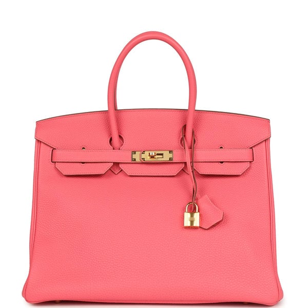 Hermes Hermes Birkin 35 Rose Lipstick Togo Gold Hardware