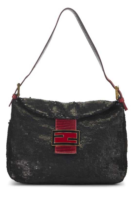 Fendi Black Seqiun Shoulder Bag