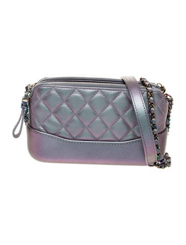 Iridescent Gabrielle Clutch w/ Chain