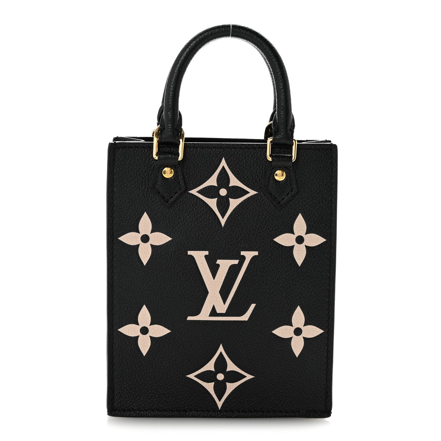 Louis Vuitton Empreinte Monogram Giant Petit Sac Plat Black Beige