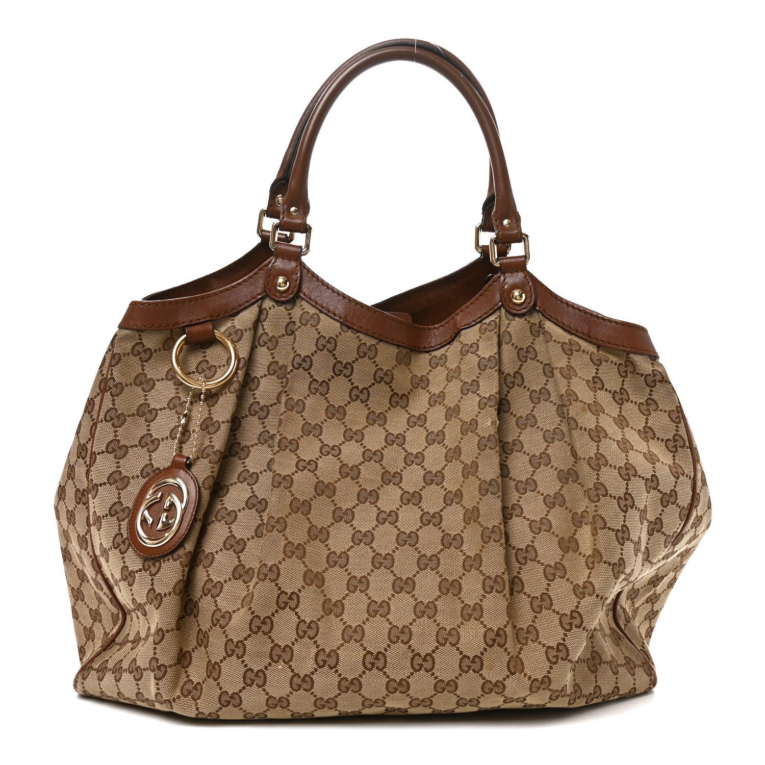 Gucci Monogram Large Sukey Tote Brown