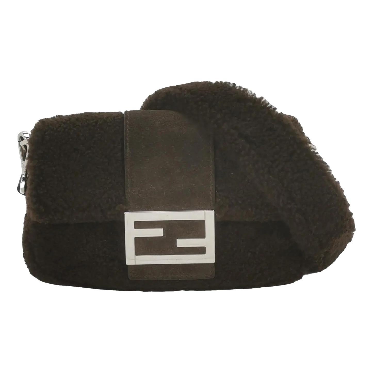 Baguette wool handbag