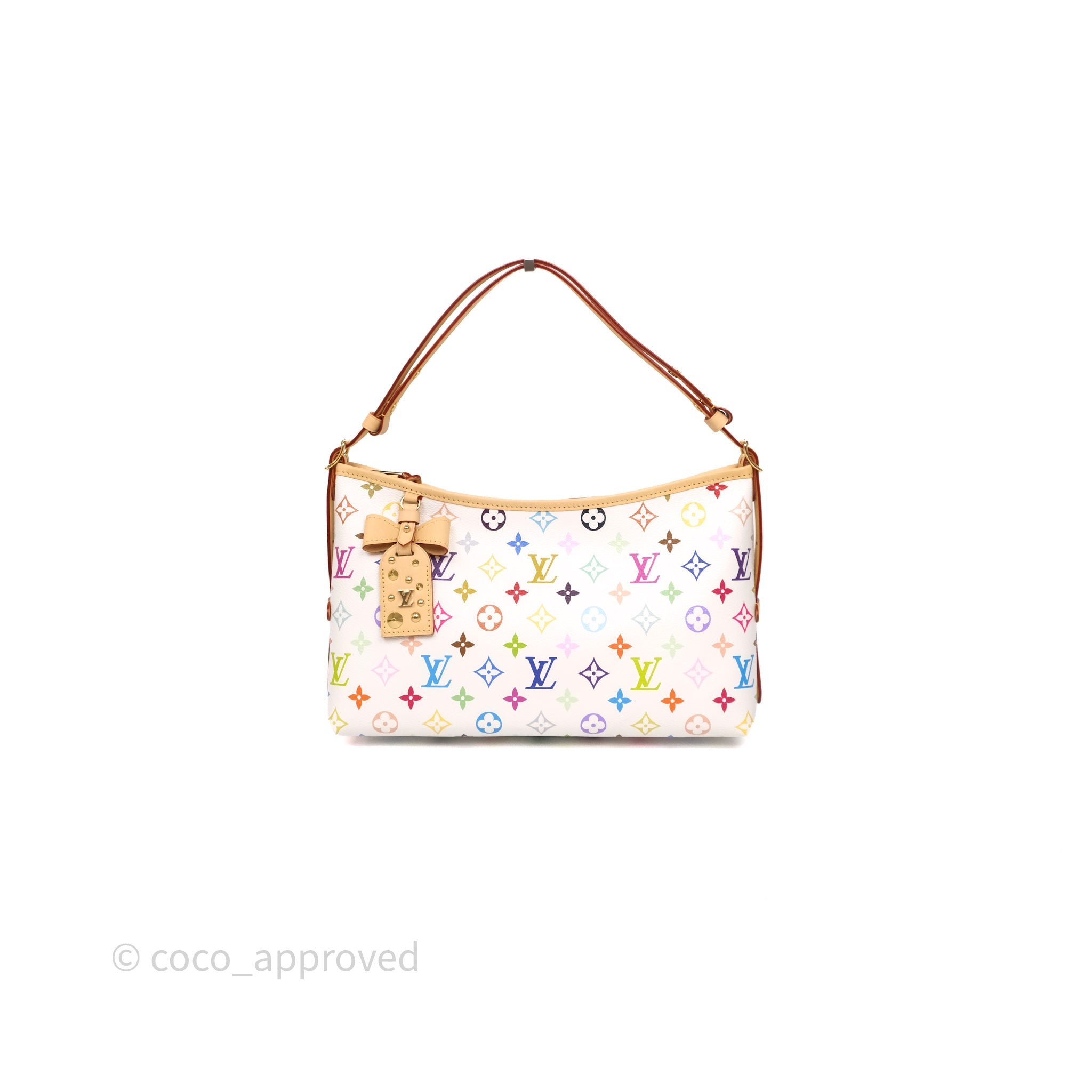 Louis Vuitton x Takashi Murakami Carryall East West White Monogram Multicolor