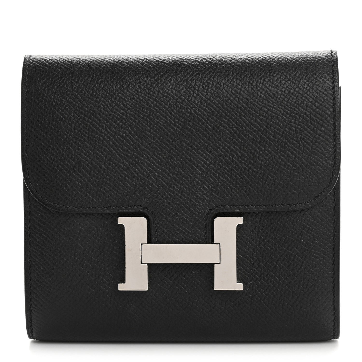 Hermes Epsom Constance Short Wallet Black