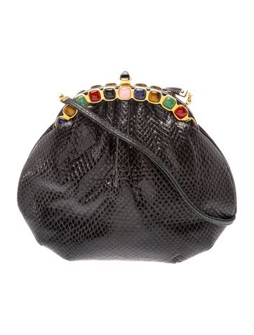 Judith Leiber Snakeskin Evening Bag
