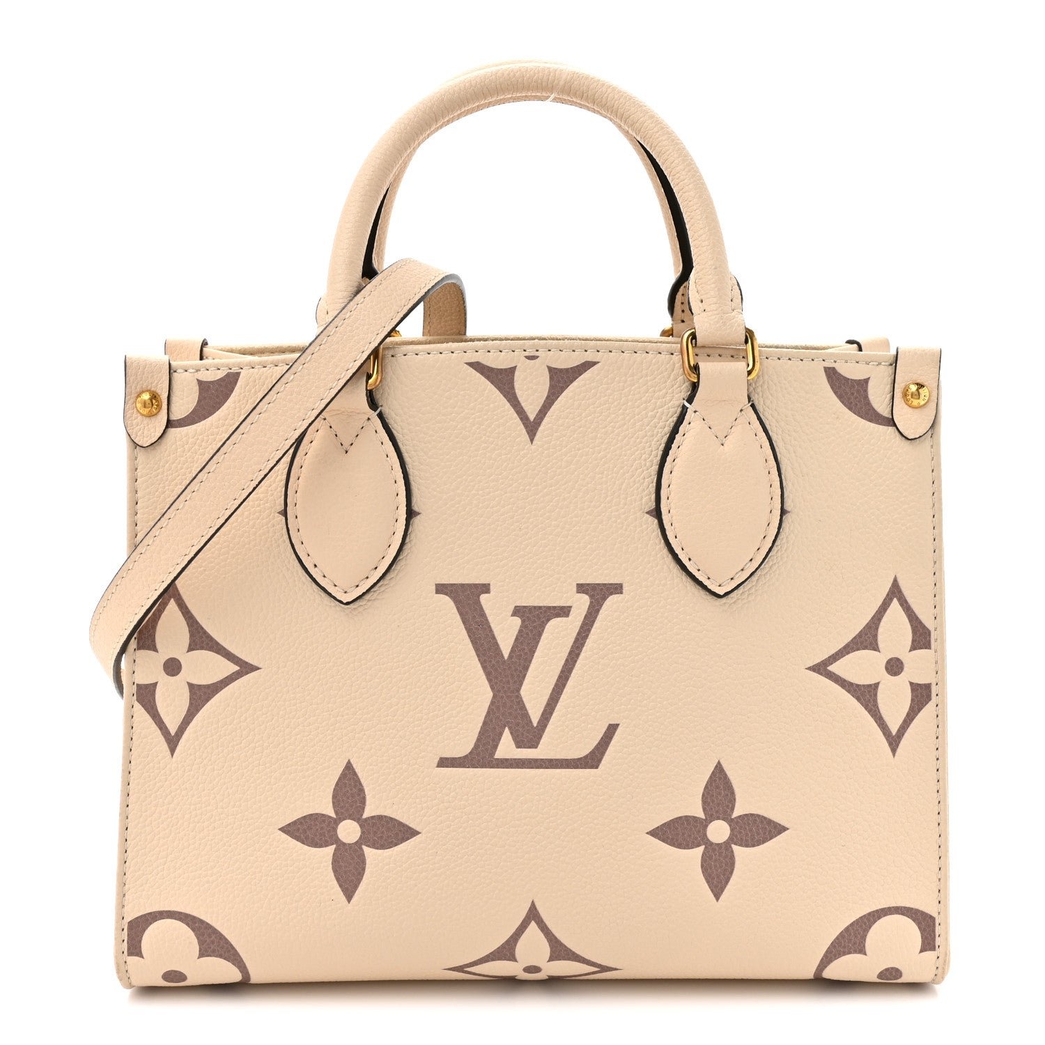 Louis Vuitton Empreinte Monogram Giant Onthego PM Creme Bois De Rose