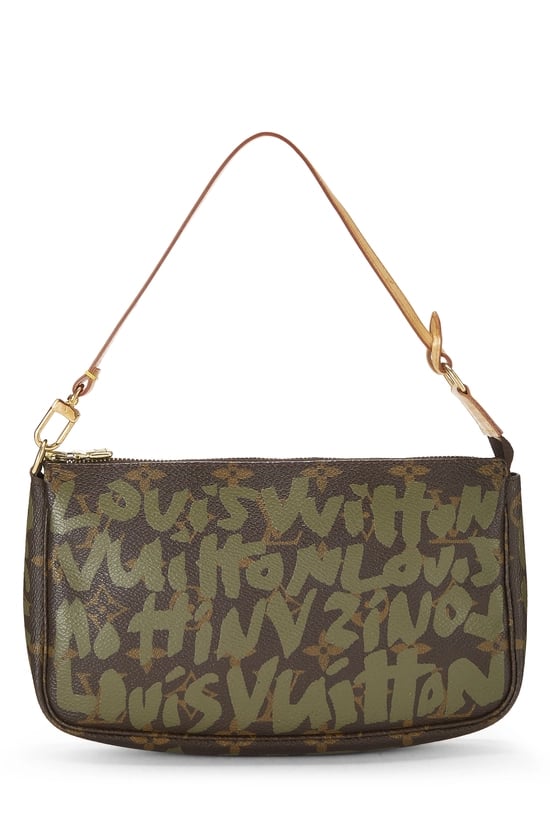 Stephen Sprouse x Louis Vuitton Green Monogram Graffiti Pochette Accessoires