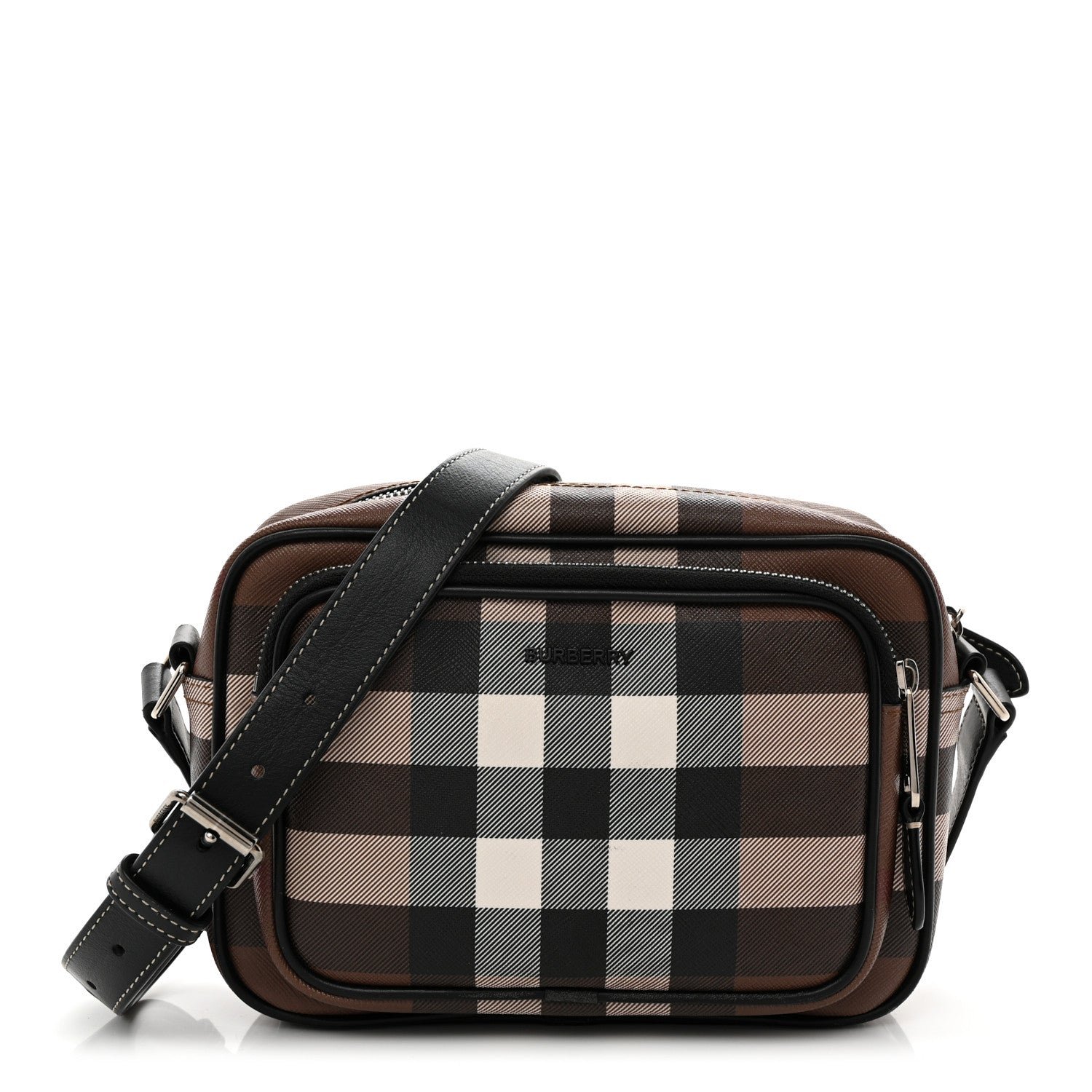Burberry Canvas Check Paddy Messenger  Birch Brown