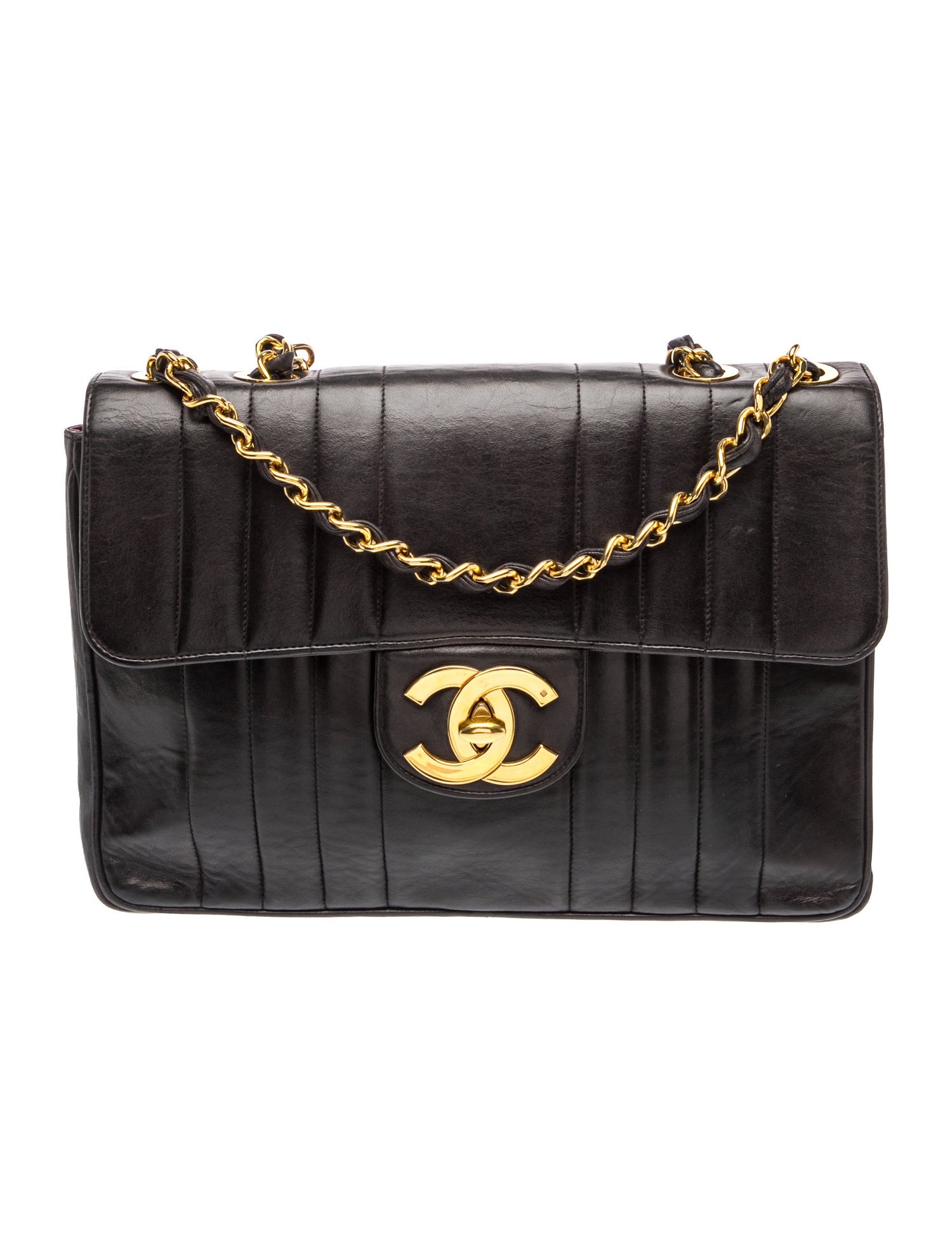 Jumbo Vertical Quilt Flap Bag
