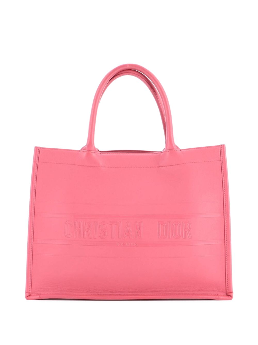 Book Embossed Leather Medium tote bag