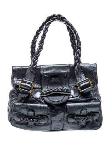 Leather Top Handle Bag