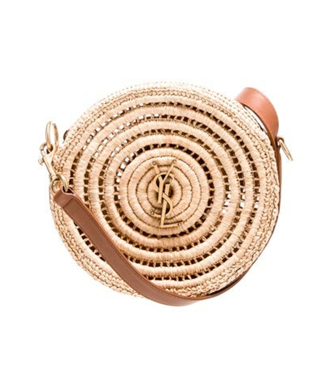 Saint Laurent Laurent Raffia Minaudiere 2023