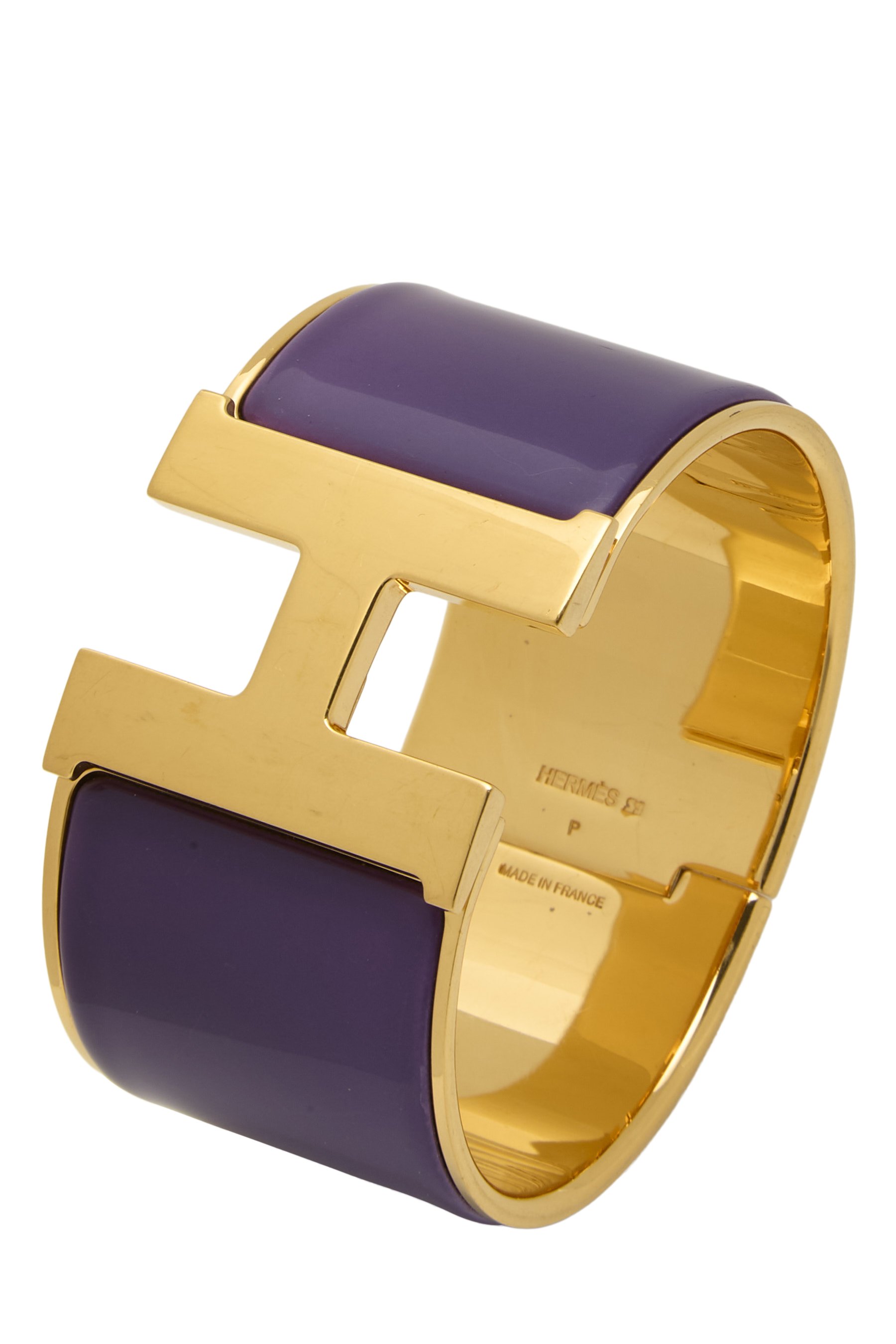 Purple Enamel Bangle Extra-Wide PM