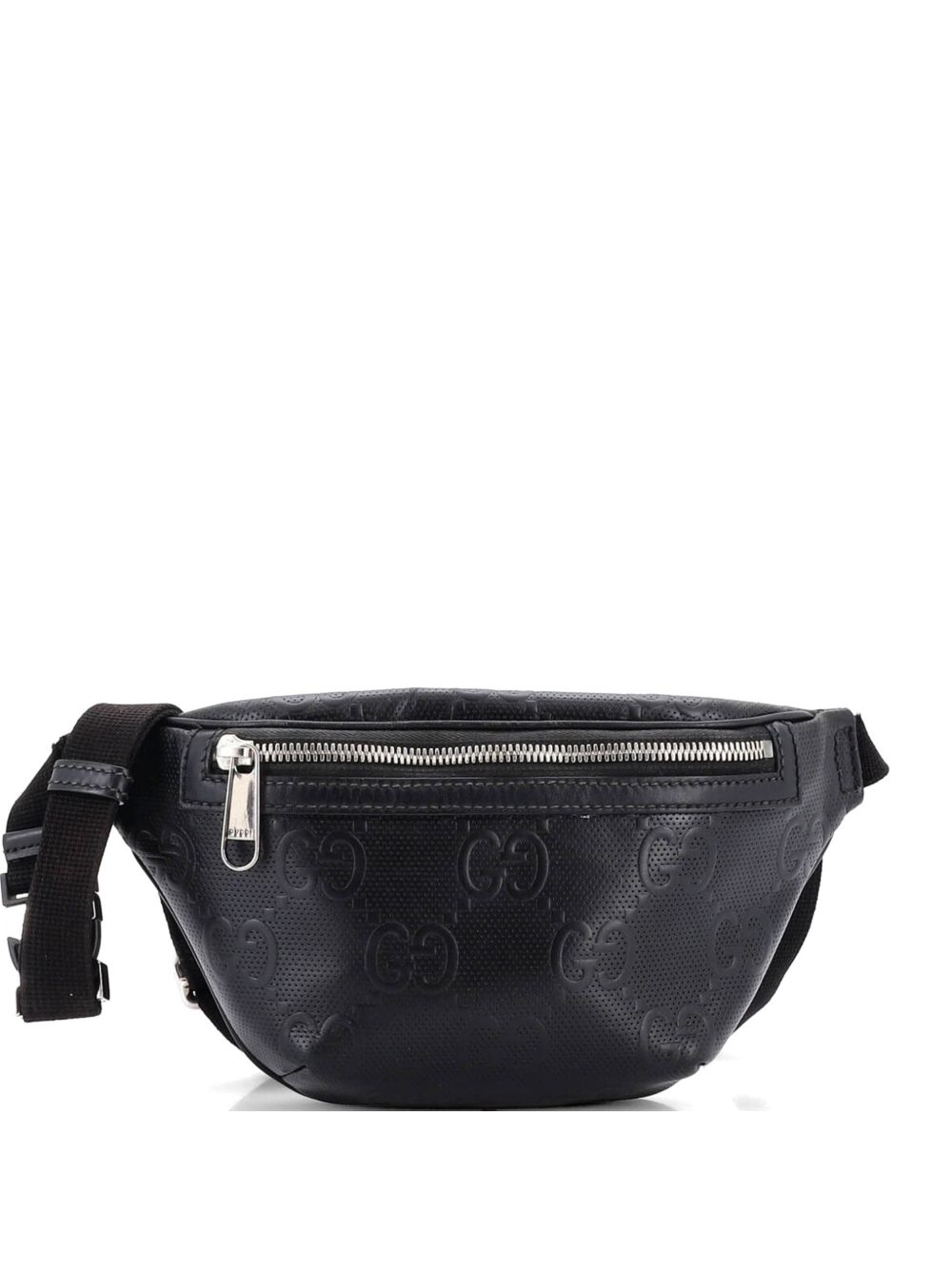 GG Embossed Perforated Leather Small belt bag