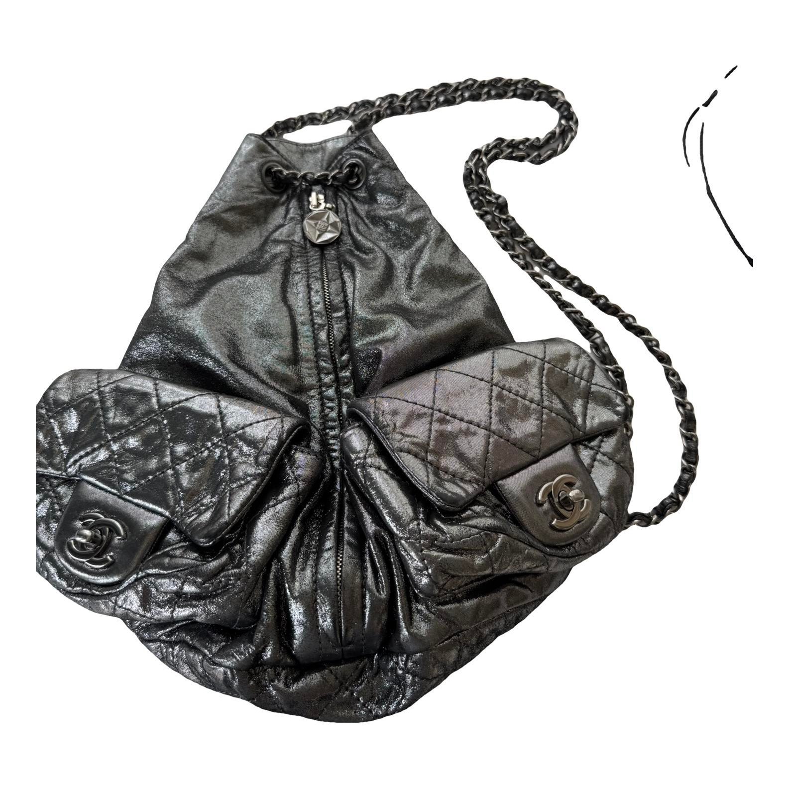 Leather backpack