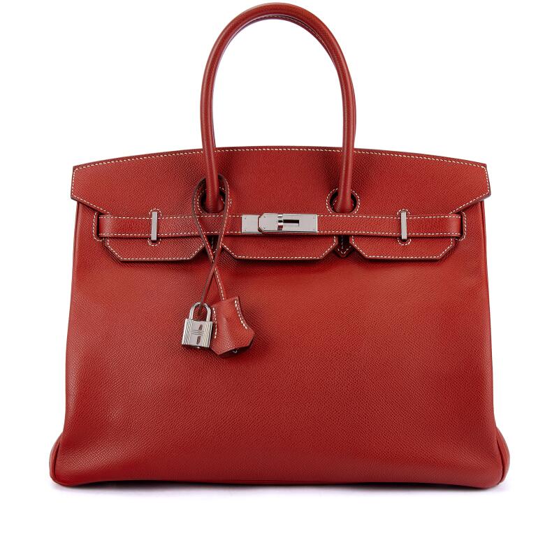 Hermes Brique Epsom Birkin 35 Palladium Hardware, 2015