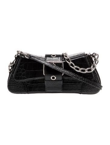 Embossed Leather Lindsay Small Shoulder Bag Small 2023