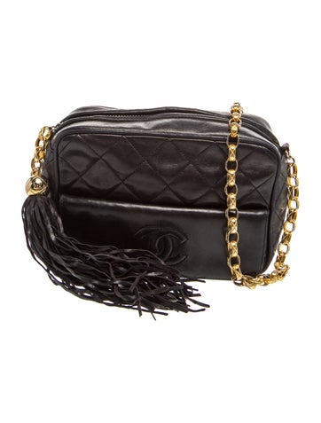 Quilted Tassel Camera Bag