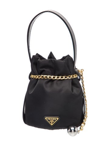 Tessuto Nylon Petit Sac Noir Mini