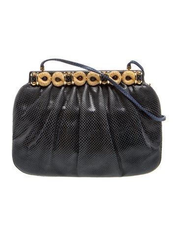 Judith Leiber Lizard Shoulder Bag